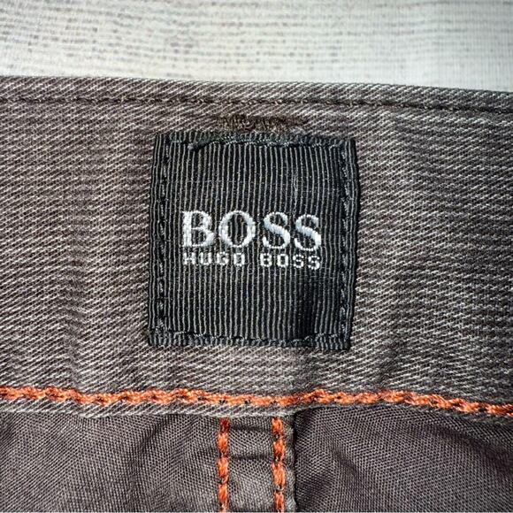 BOSS Hugo Boss Men's Finest Cotton Flannel Casual Pants Brown Size 34 x 32.5 - Picture 5 of 9